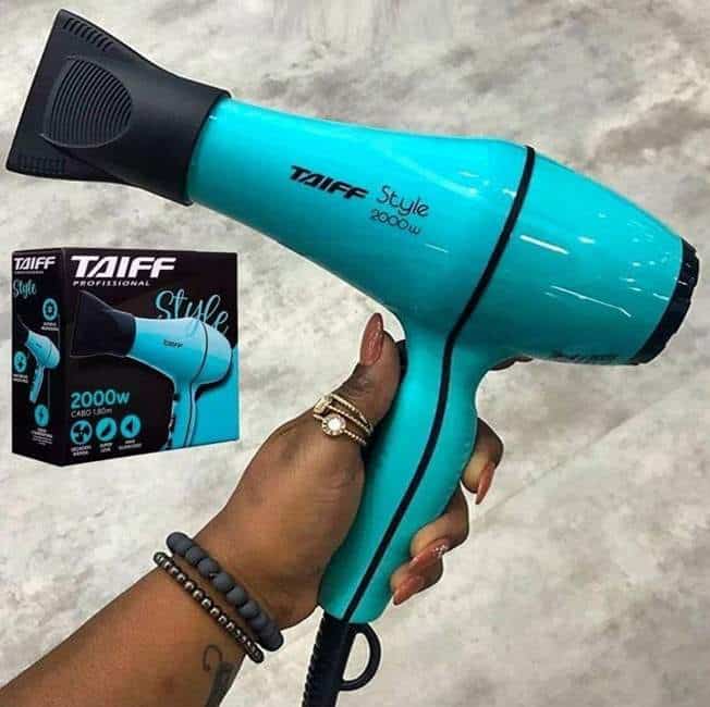 Secador De Cabelo Taiff Style Azul Tiffany 2000w - 127v