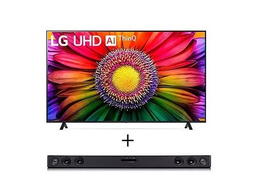 Smart TV 4K 50" LG NanoCell 50NANO80T + LG SoundBar SQC2-300W