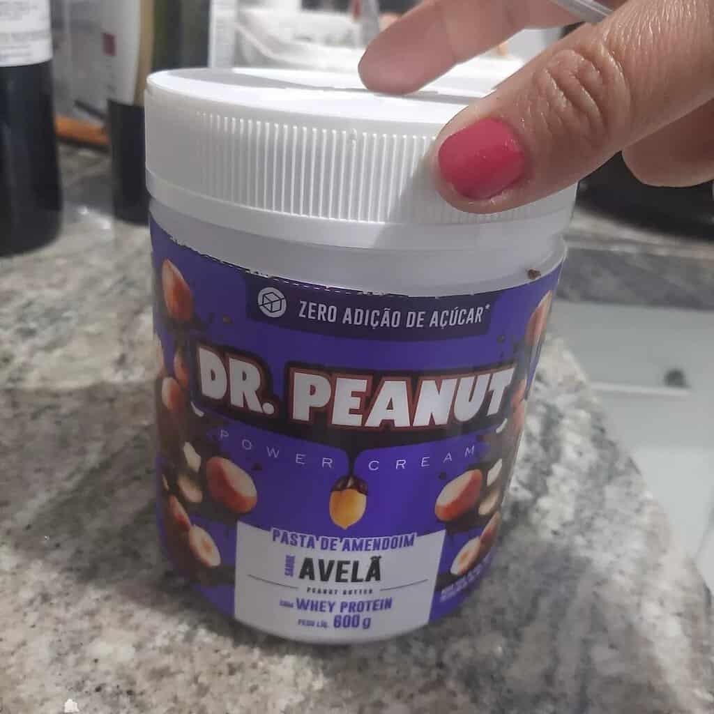 Suplemento em pasta Dr. Peanut Power cream proteínas power cream sabor avelã em pote de 650g