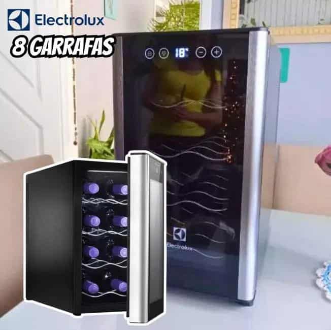 Adega De Vinhos Capacidade Para 8 Garrafas Acb08 Electrolux 110V/220V