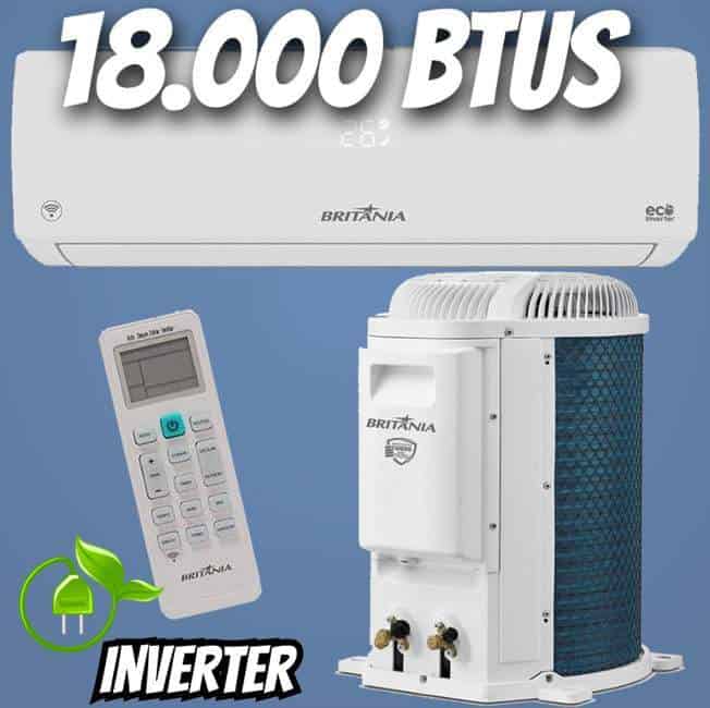 Ar-condicionado Split Inverter 18000 Btus Britânia Só Frio Bac18000ifm15 220v