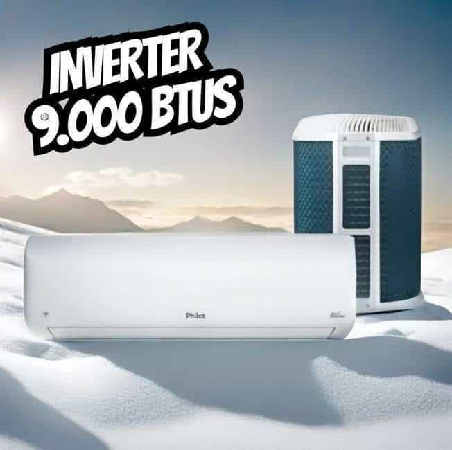 Ar-condicionado Split Philco Hi Wall Eco Inverter 9.000 Btus Frio Branco Bifásico Pac9000ifm15-220v