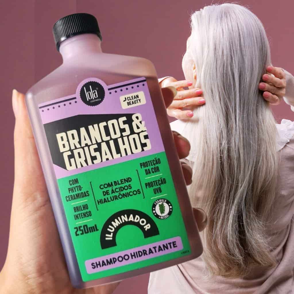 Brancos e Grisalhos Shampoo Hidratante 250Ml, Lola Cosmetics