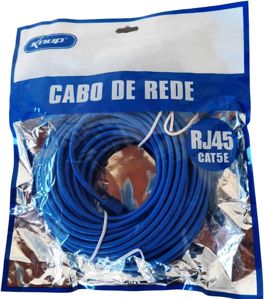 Cabo De Rede RJ45 Montado 20 metros Cat5