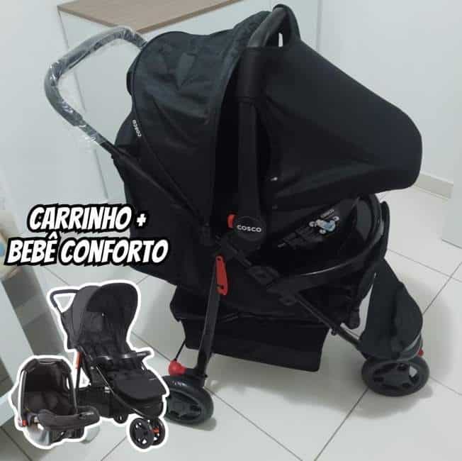 Cosco Kids, Travel System Toffy, Preto Absoluto