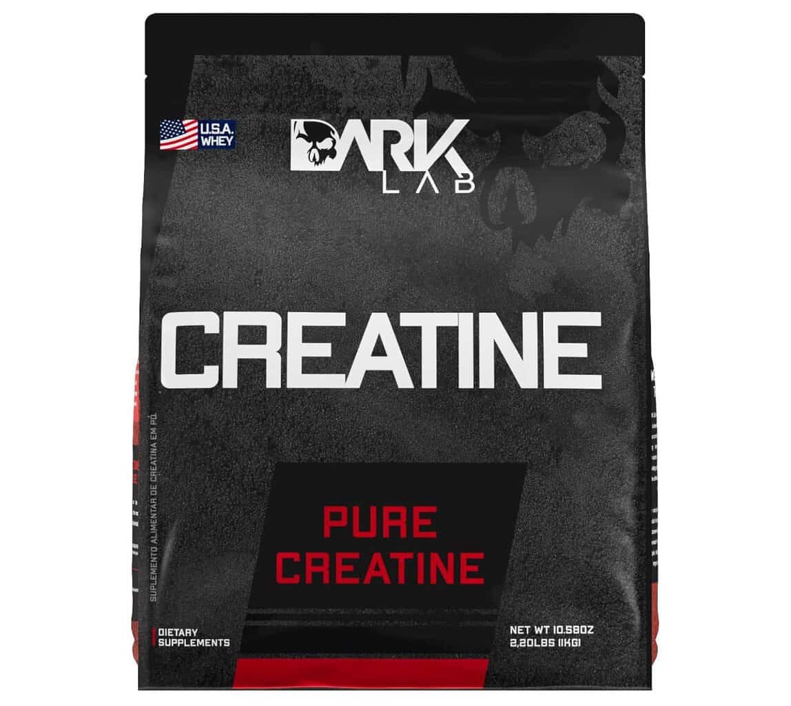 Creatina Pura Dark Lab 1kg, Monohidratada 100% de Pureza, Sem Sabor
