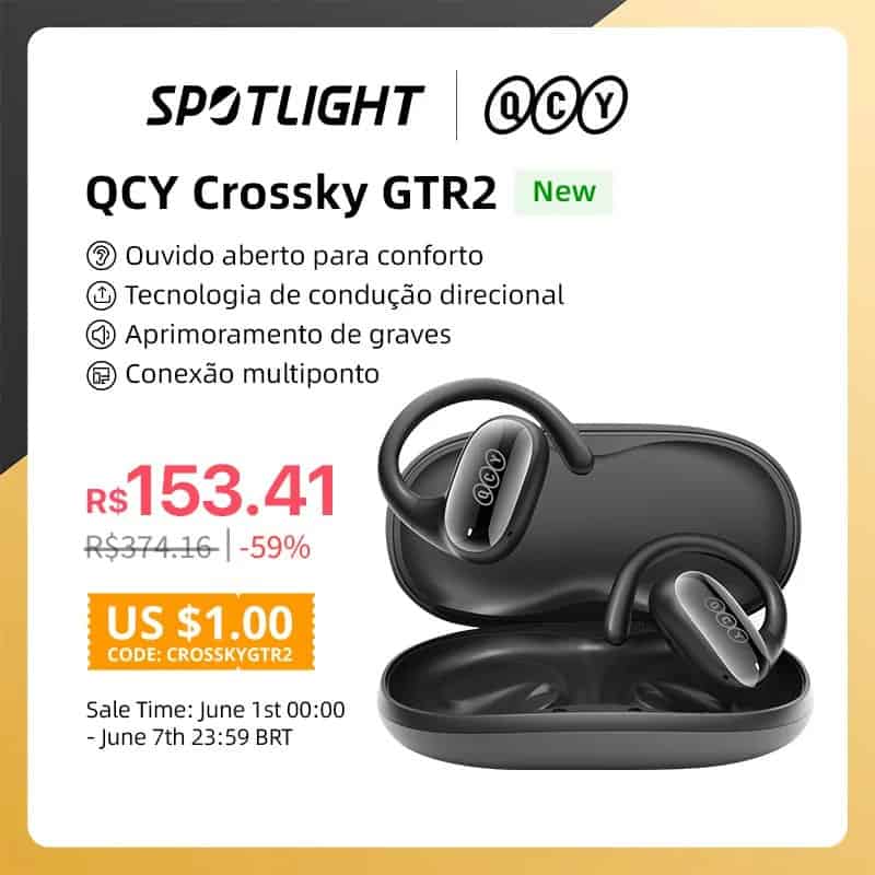 Fone de ouvido QCY Crossky GTR2