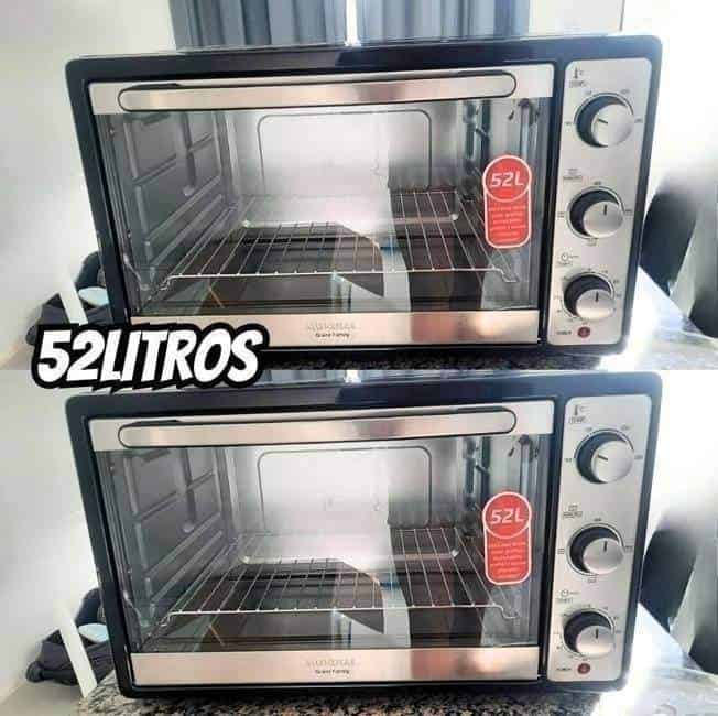 Forno Elétrico 52L Grand Family II, Mondial, Preto/Inox, 1800W, 220V - FR-52