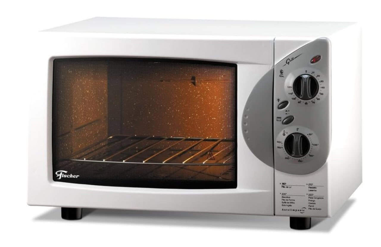 Forno Elétrico Fischer Grill Bancada 44L Branco 220V