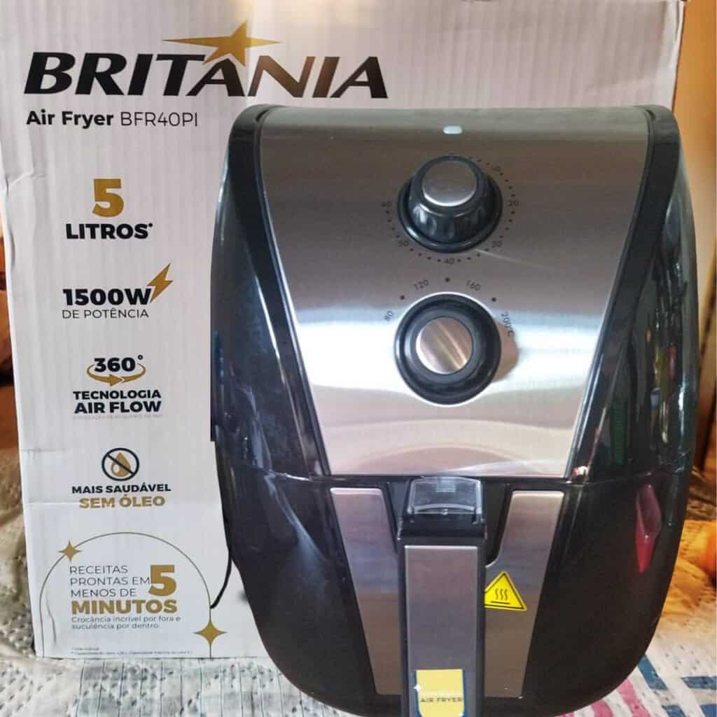 Fritadeira Air Fry Bfr40pi Britânia 220v Cor Preto e prata