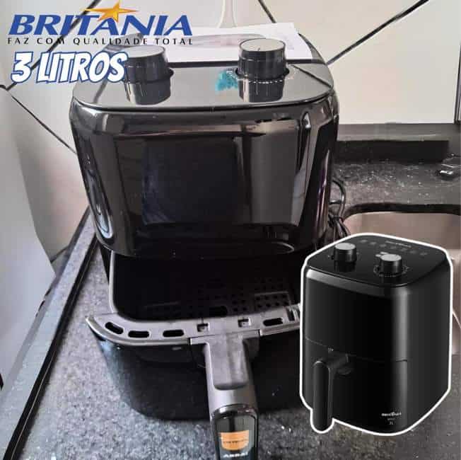 Fritadeira Air Fryer Britânia 3l 1300w Bfr31 Cor Preto 110V