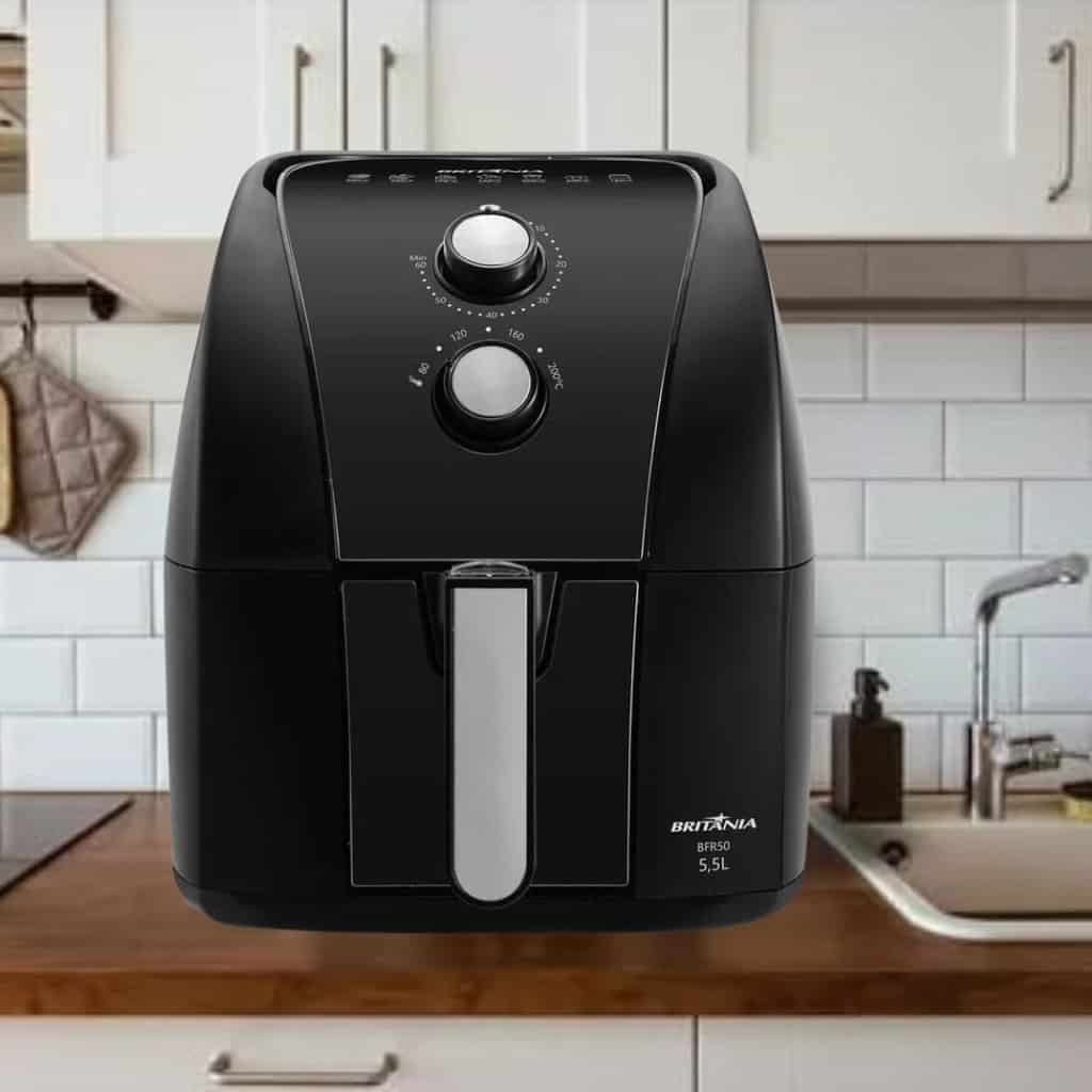 Fritadeira Air Fryer Britânia 5,5L 1500W BFR50 Redstone 127V