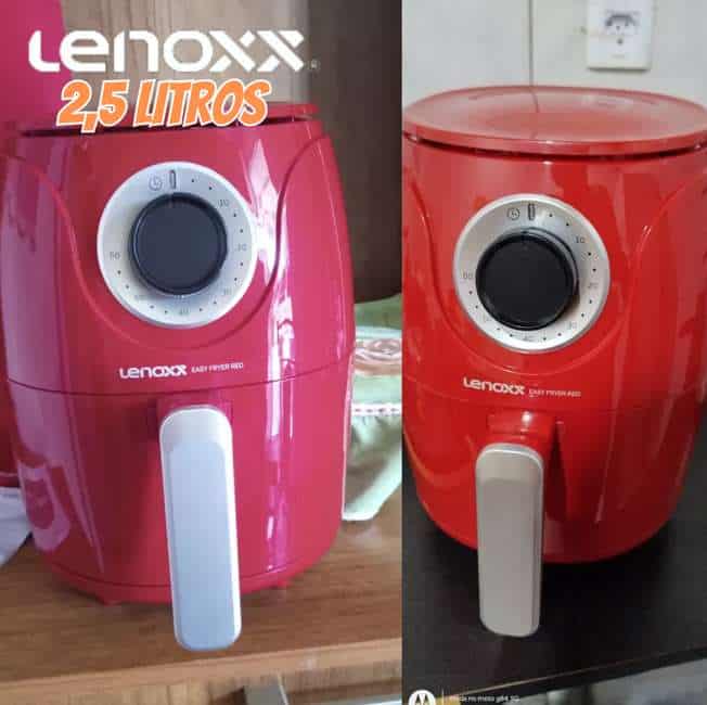 Fritadeira Air Fryer Lenoxx Easy Fryer Vermelha Pfr905 127v Cor Vermelho