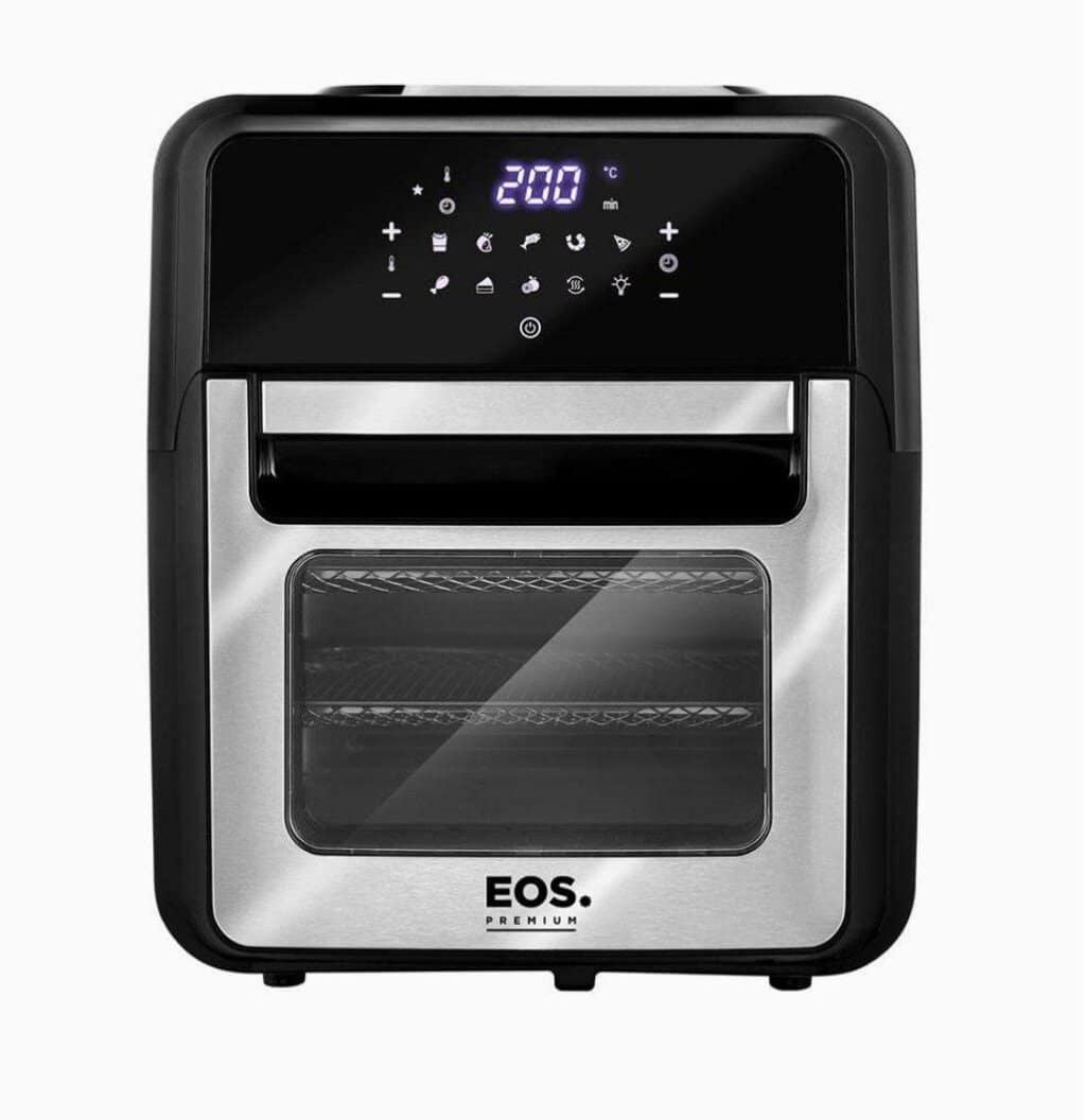 Fritadeira Sem Óleo Air Fryer EOS Premium 12L Digital Touch Inox EAF12I 110V