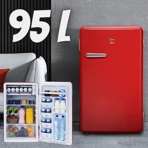 Geladeira frigobar Midea MRV10V1 vermelho 95L 127V