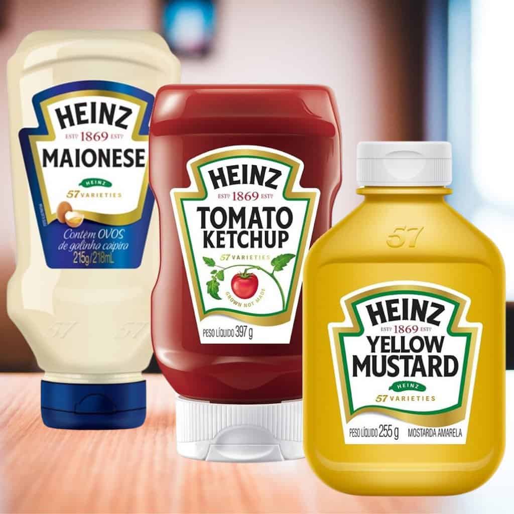 Heinz Pack Hamburger Ketchup 397G + Maionese 215G + Mostarda 255gG