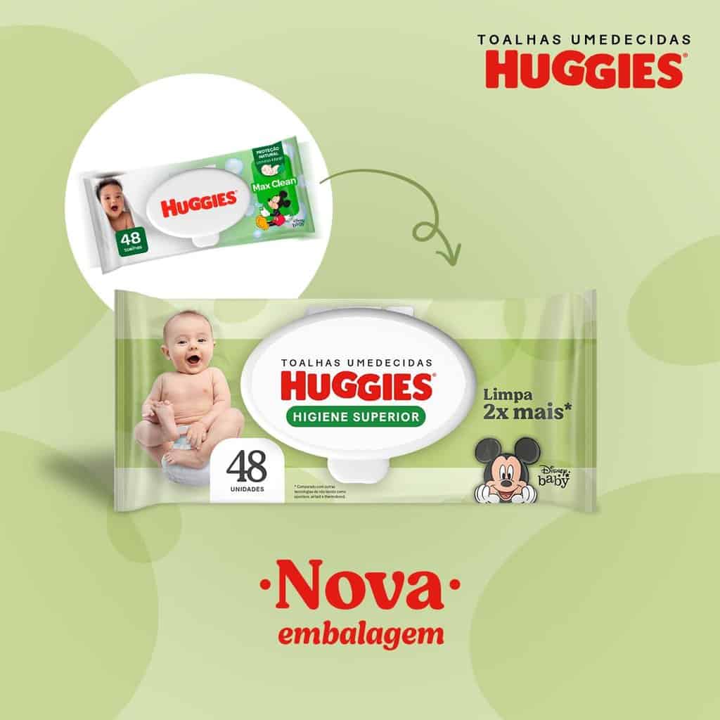 HUGGIES Lenços Umedecidos Huggies Max Clean - 96 Lenços