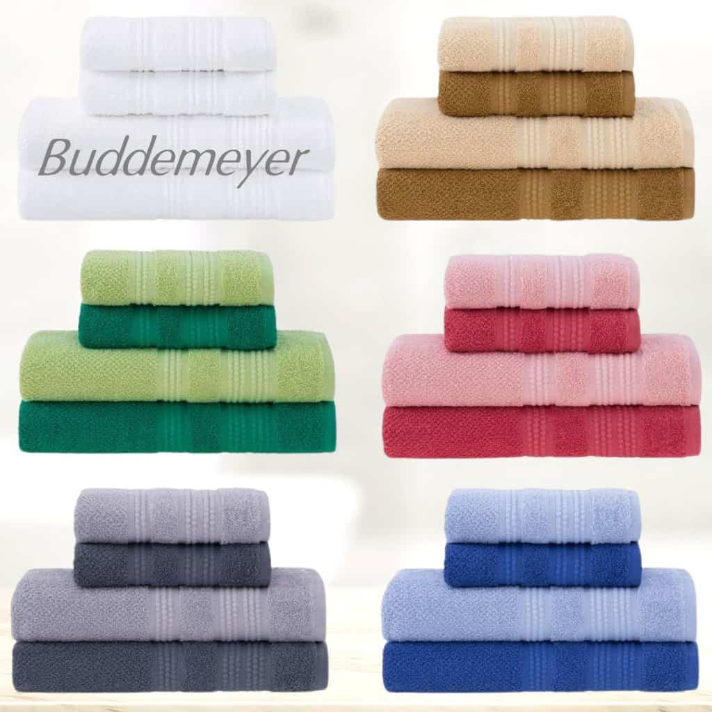 Jogo de Toalhas Buddemeyer Frape Dots Banho Azul Claro/Azul 4 peças