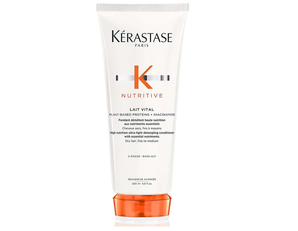 Kérastase Condicionador Nutritive Lait Vital, Para Cabelos Secos e Ressecados, Nutrição Intensa, Desembaraça e Suaviza, 200 ml