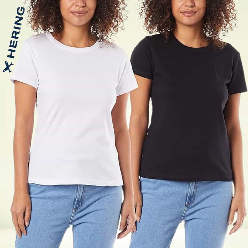Kit Com 2 Camisetas Femininas Básicas