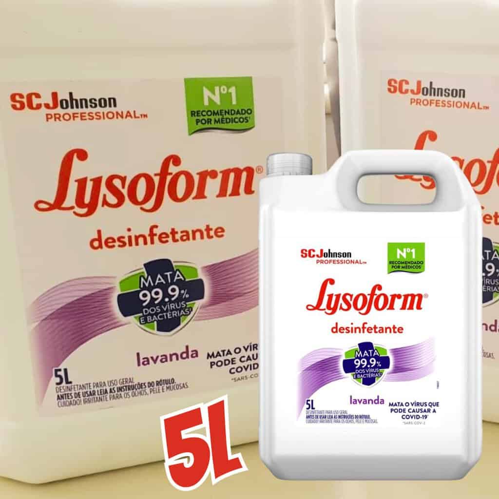 Lysoform , Desinfetante Líquido, Limpeza Pesada e Eficiente, 5l