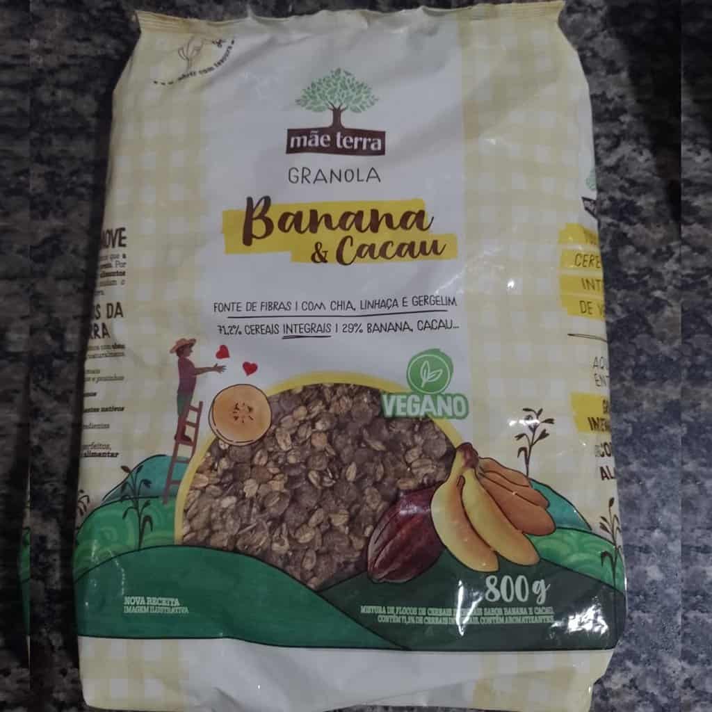 Mãe Terra Granola Banana e Cacau 800g