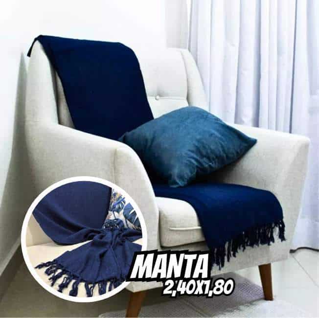 Manta Para Sofá Gigante Decorativa Protetora 2,40x1,80