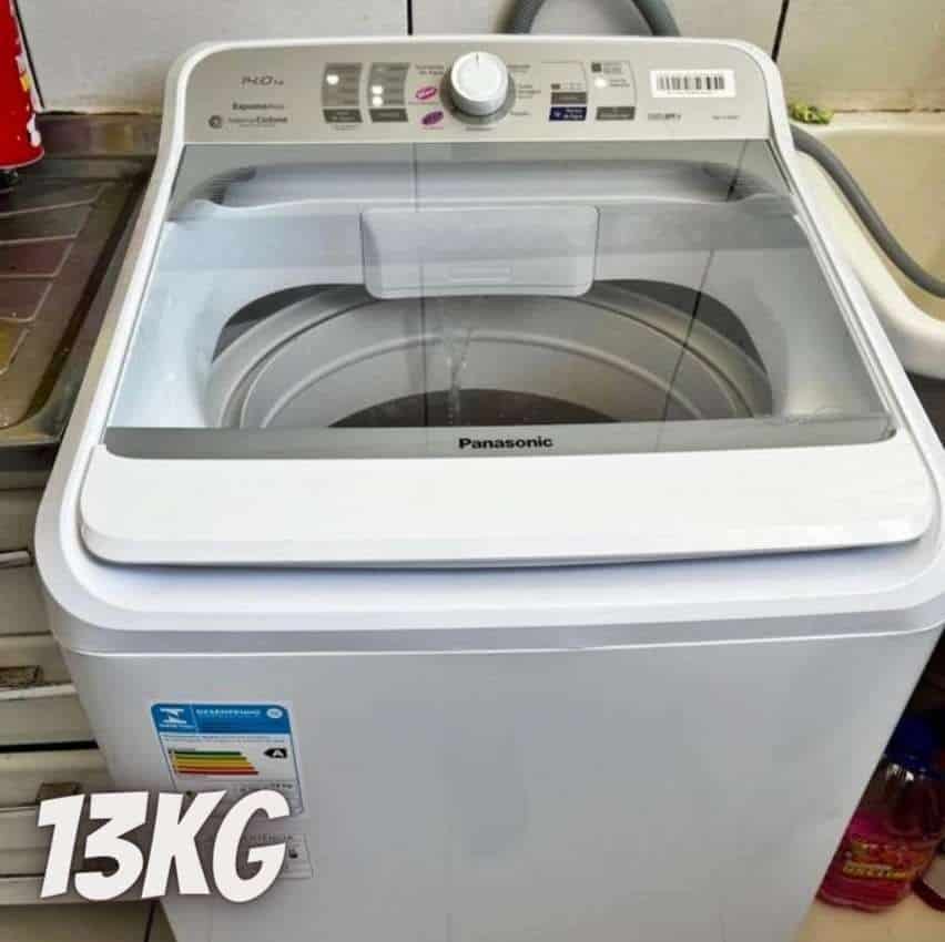 Máquina De Lavar Panasonic 13kg NA-F130B1WA Função Vanish Branca 127V