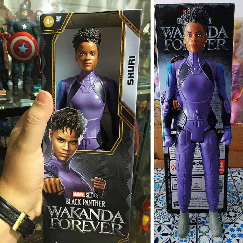 Marvel, Boneca Shuri Pantera Negra Titan Hero Series, Lilás