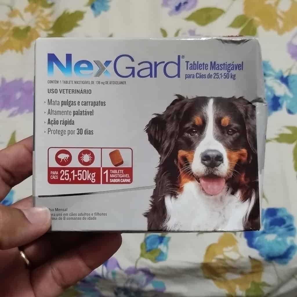 NexGard Antipulgas e Carrapatos para Cães de 25,1 a 50kg, 1 tablete