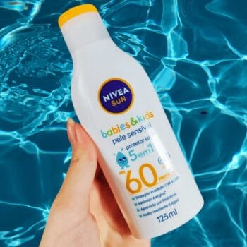 NIVEA SUN Protetor Solar Kids & Babies Pele Sensível FPS 60 125ml - Infantil, muito alta proteção UVA/UVB, minimiza o surgimento de alergias, muito resistente à água com proteção imediata, para a pele delicada das crianças