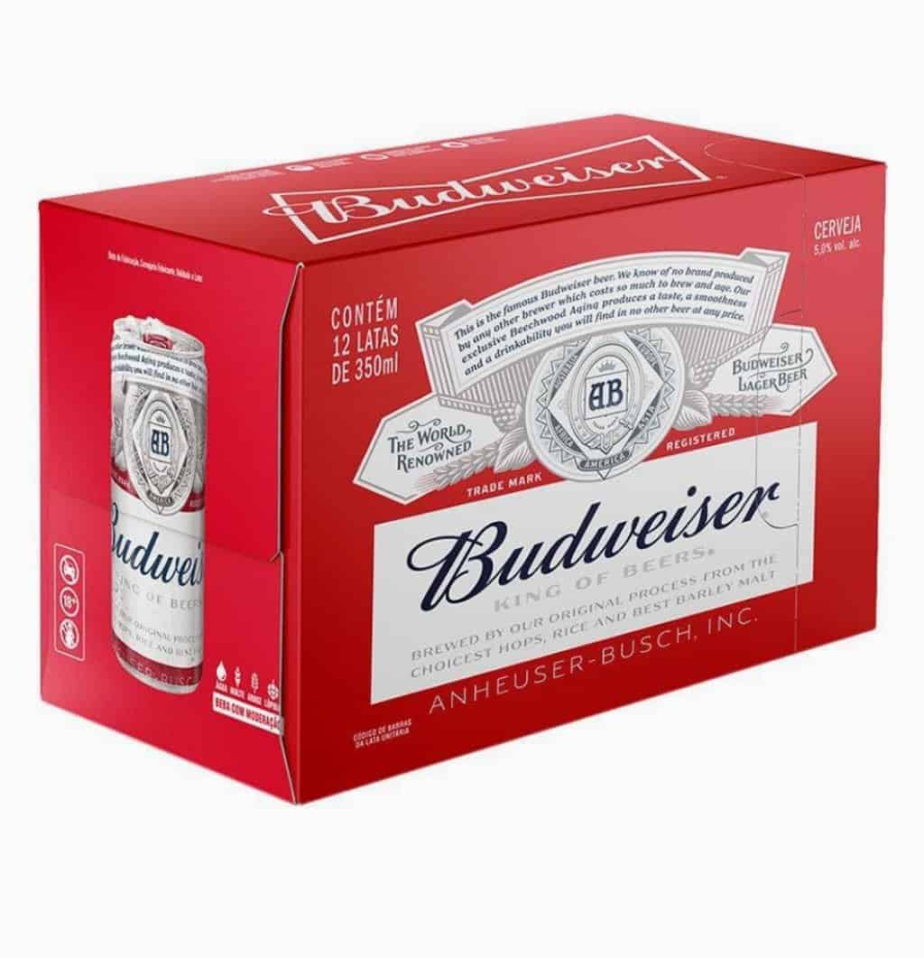 Pack de Budweiser Sleek 350ML,12 Unidades