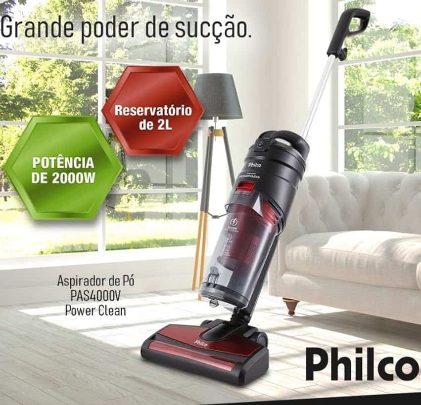 Philco aspirador de pó Pas4000v power clean vertical 220v