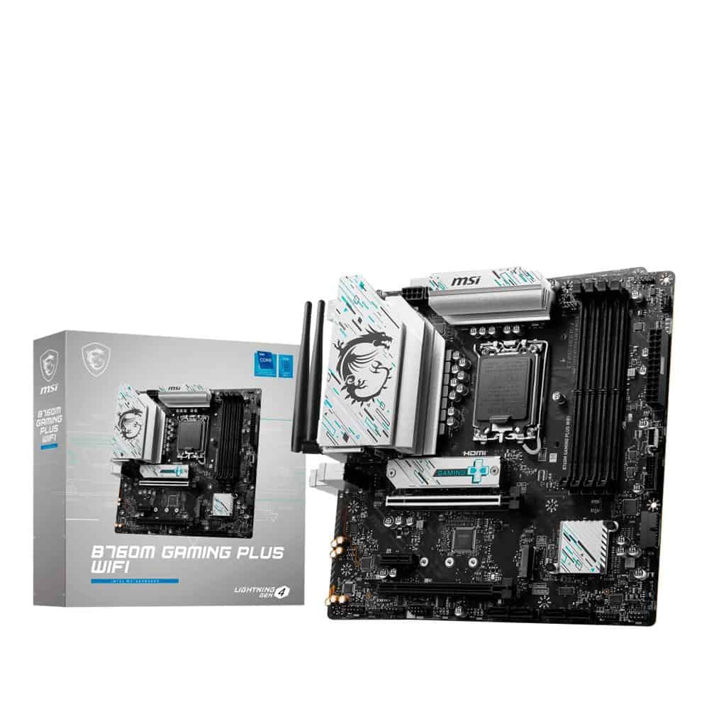 Placa Mãe MSI B760M Gaming Plus, Intel LGA 1700, M-ATX, DDR5, Wi-Fi - B760M GAMING PLUS WIFI