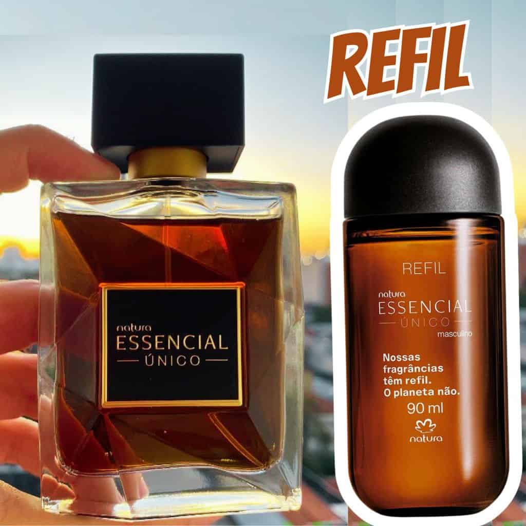 Refil Desodorante Perfume Essencial Único Masculino 90 ml