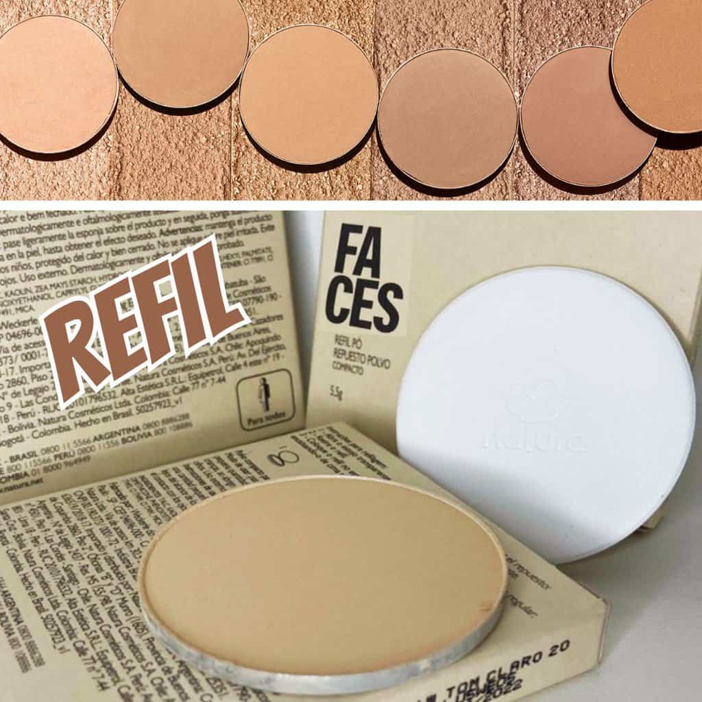 Refil Pó Compacto Matte Faces 6,5g