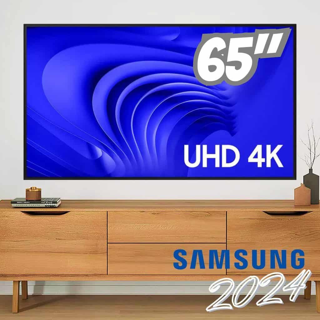 Samsung Smart TV 65" Crystal UHD 4K 65DU8000 2024, Painel Dynamic Crystal Color, Alexa built in 65"