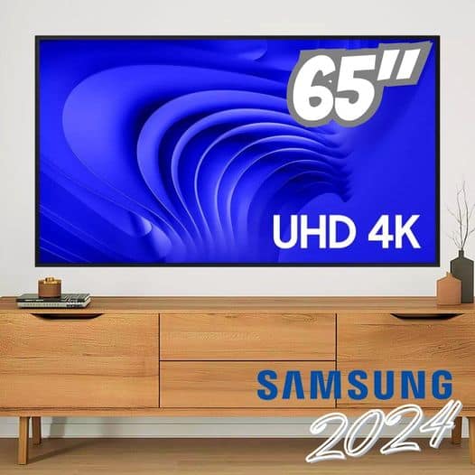 Smart TV 65'' Crystal 65DU8000 UHD 4K 2024 Samsung Cinza Titan