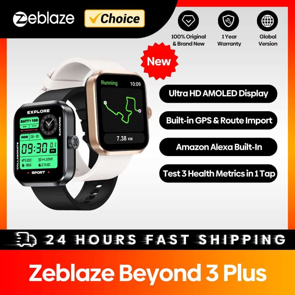 Smartwatch Zeblaze Beyond 3 Plus Cupom