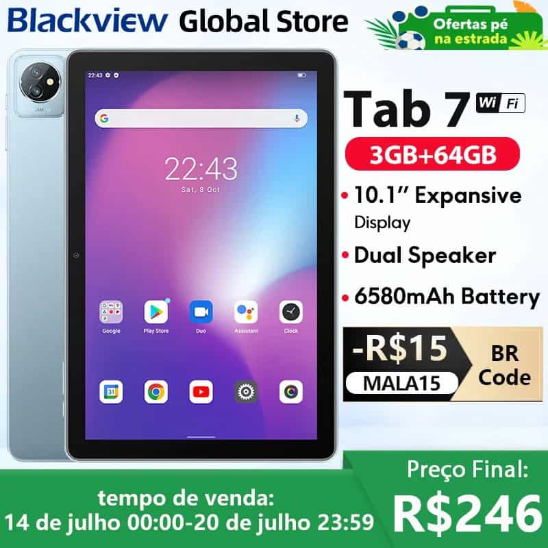 Tablet Blackview tab 7 Cupom