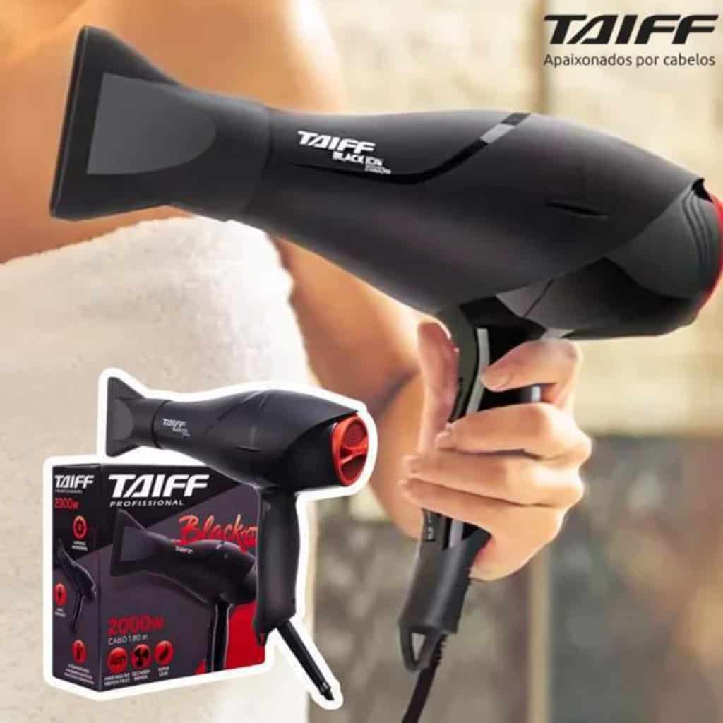 Taiff Black Ion Secador De Cabelo Profissional 2000w Cor Preto 110V