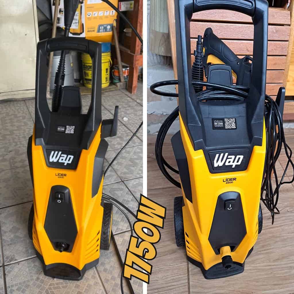 WAP Lavadora de Alta Pressão LÍDER 2200, 360L/h, com Jato em Leque e Concentrado, 1800psi 1750W 127V
