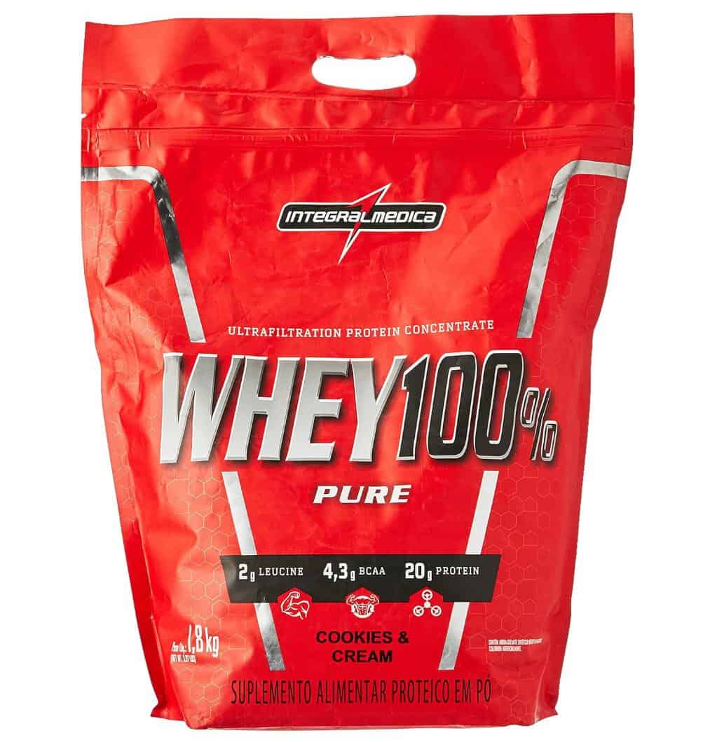 Whey 100% Cookies And Cream Pouch 1, 8Kg, Integralmedica, 1.8kg