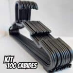 Cabide Adulto Reforçado Kit 100 Unidades Atacado Organizador