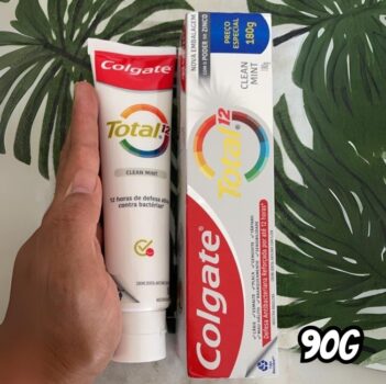 Creme Dental Colgate Total 12 Clean Mint 90g, Branco