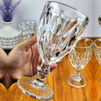 Jogo de Taças para Bebidas de Vidro 330ml - 6 Peças Haus Diamond Empire
