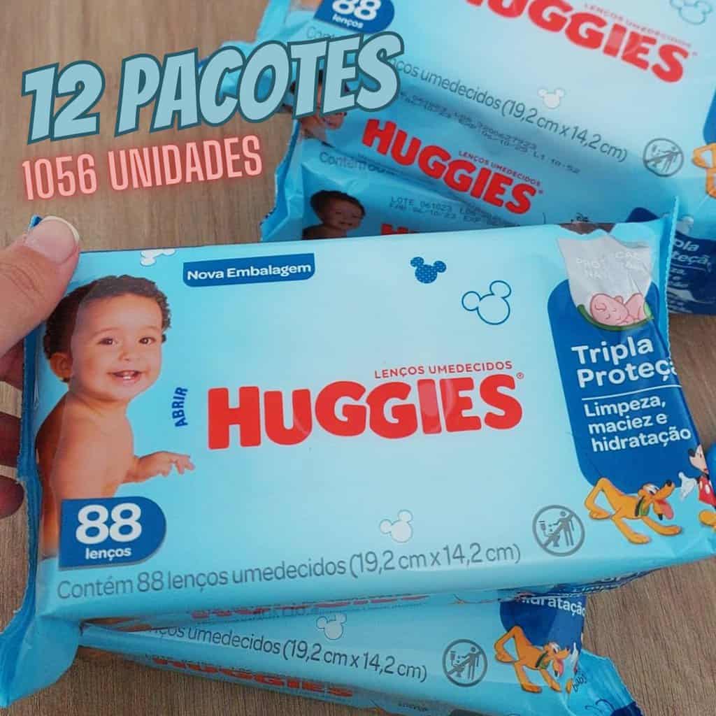 Kit Huggies Lenço Umedecido Tripla Proteção Regular 1056 unidades