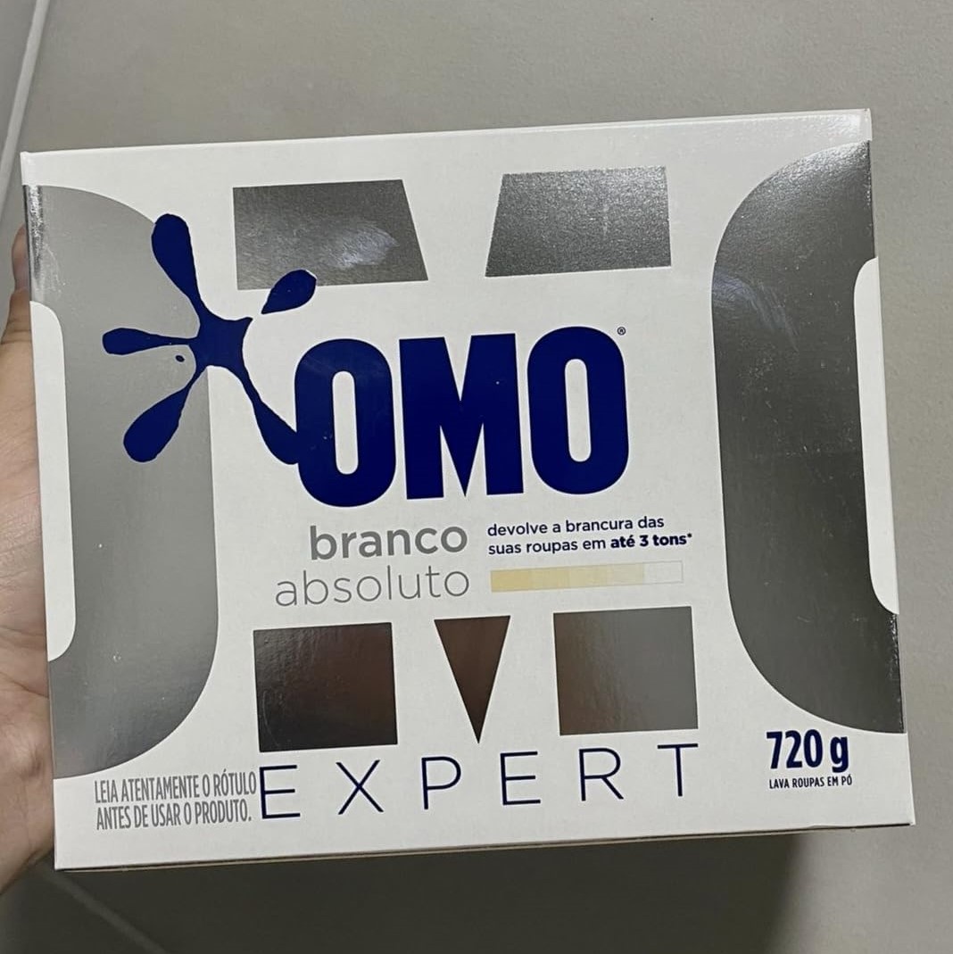 Kit Sabão em Pó Omo Branco Absoluto Expert - sem Perfume 720g 3 Unidades