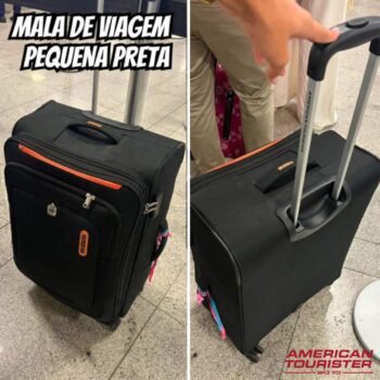 MALA DE VIAGEM AMERICAN TOURISTER NEW DUNCAN PEQUENA PRETA