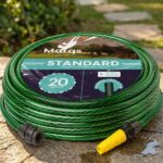 Mangueira Jardim 20m Metros Com Esguicho Trançada Reforçada Flexível 7/16 Anti Dobra Irrigação Quintal Poço Lavagem Durável Marqs Home